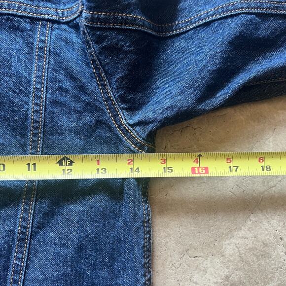 Oshkosh B'Gosh Kids Denim Jean Trucker Jacket Size 5 Snap Closure Logo Spellout - Picture 8 of 10